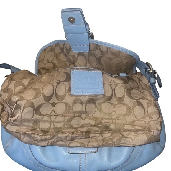Coach Vintage SoHo Blue Leather Shoulder Bag - Picture 12 of 13